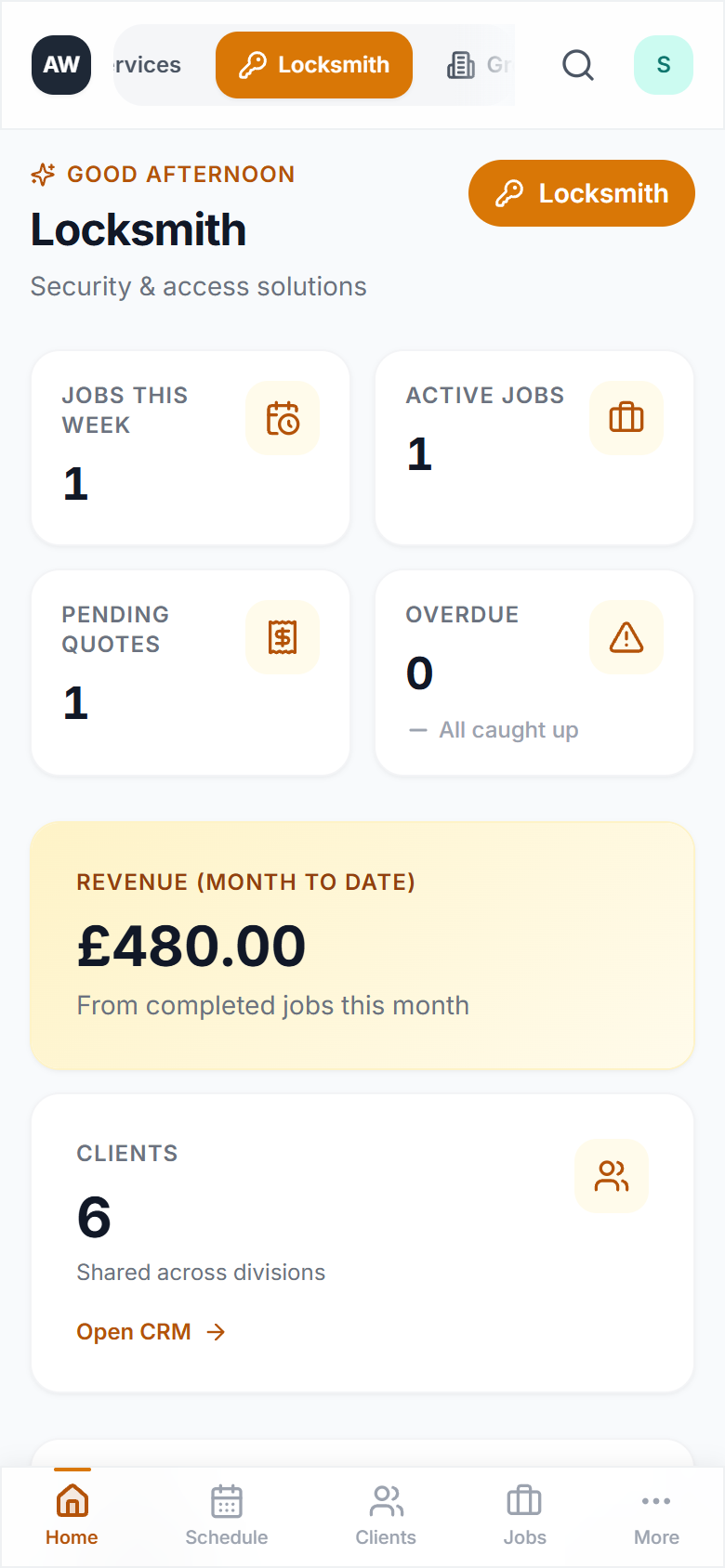Mobile preview (light)