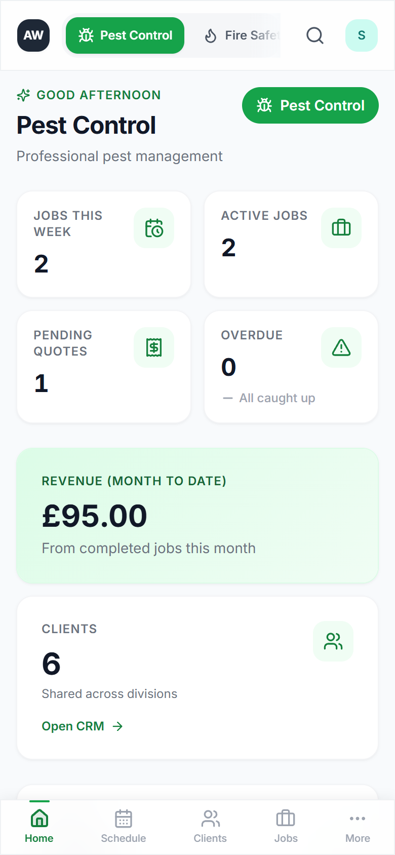 Mobile preview (light)